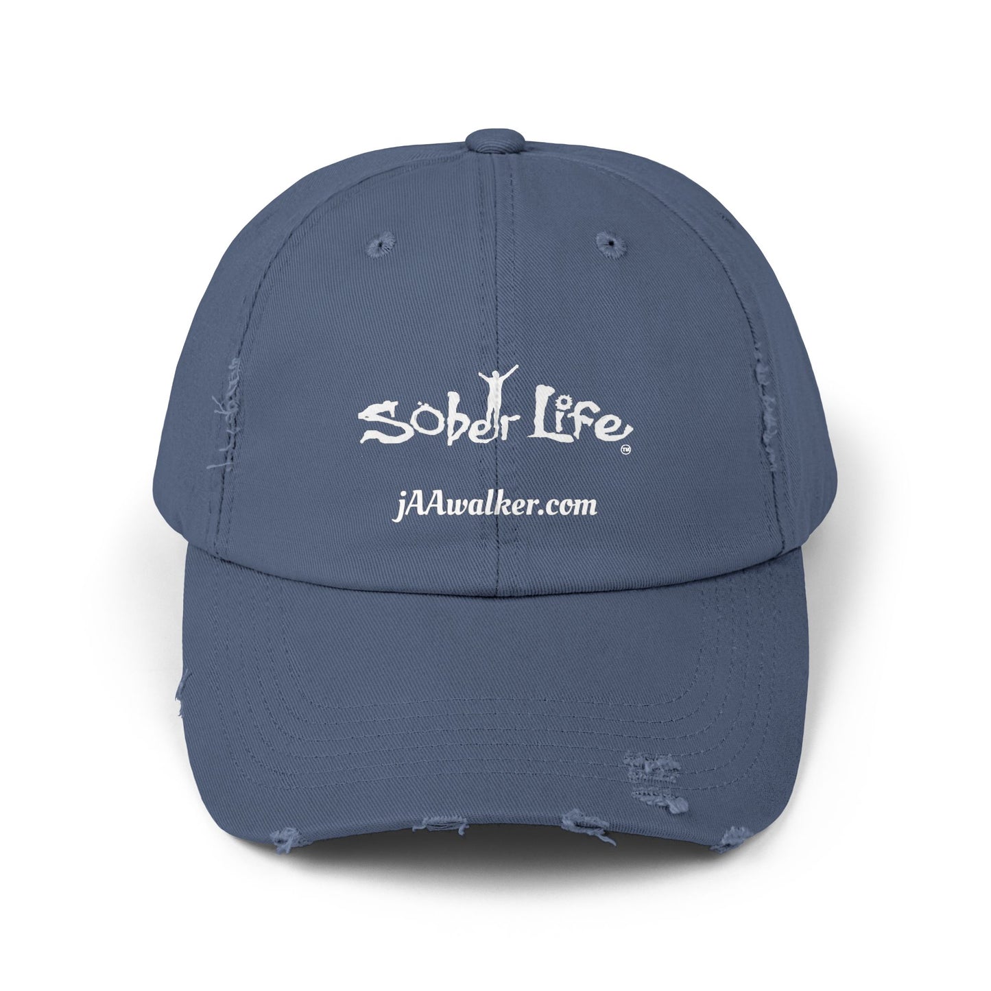 Mens "Sober Life" Distressed Cap