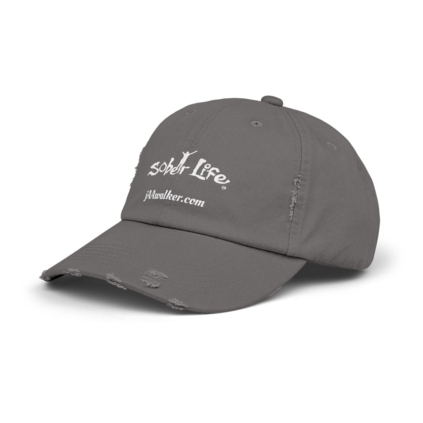 Mens "Sober Life" Distressed Cap