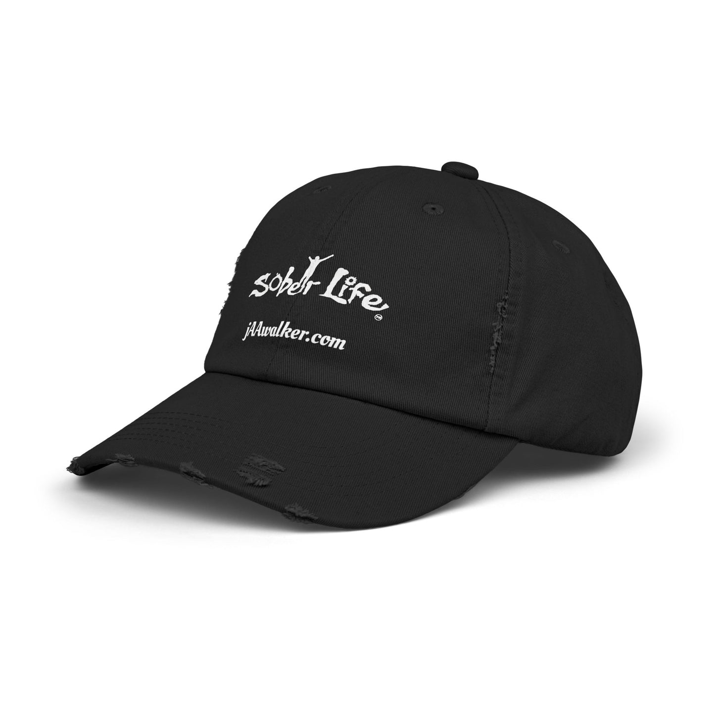 Mens "Sober Life" Distressed Cap