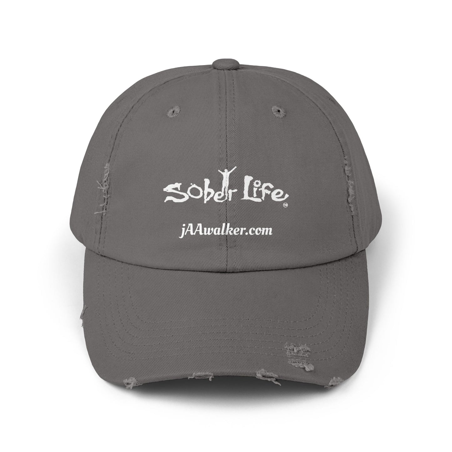 Mens "Sober Life" Distressed Cap