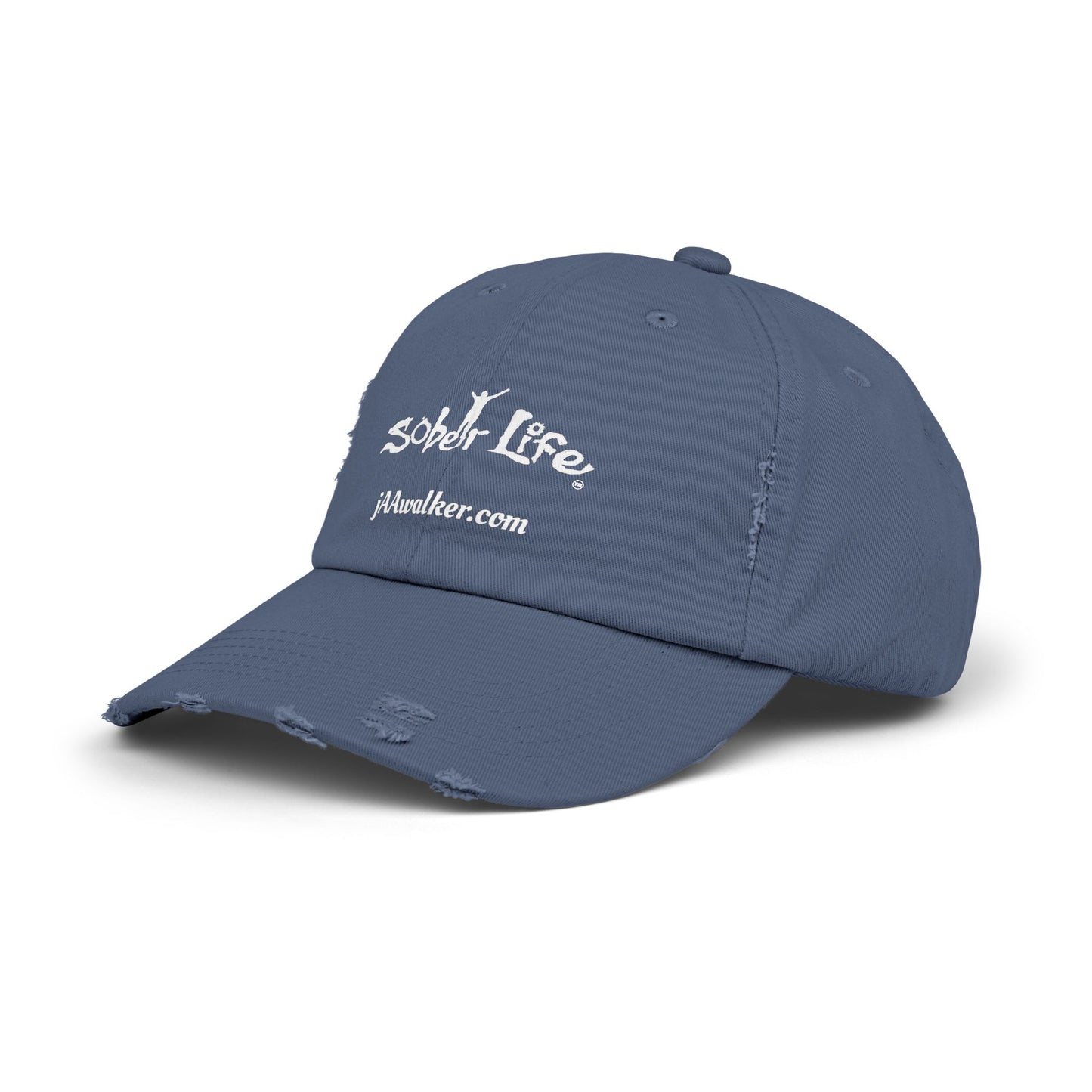 Mens "Sober Life"  Distressed Cap