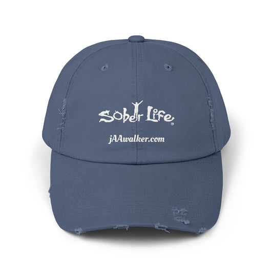 Mens "Sober Life"  Distressed Cap