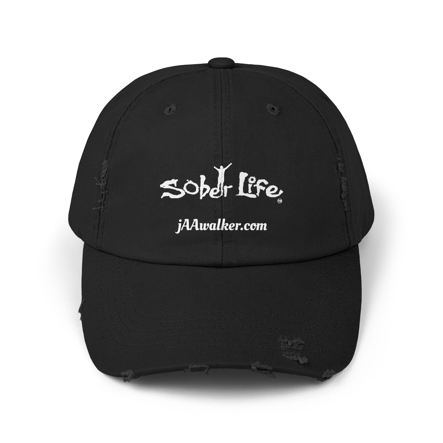 Mens "Sober Life"  Distressed Cap