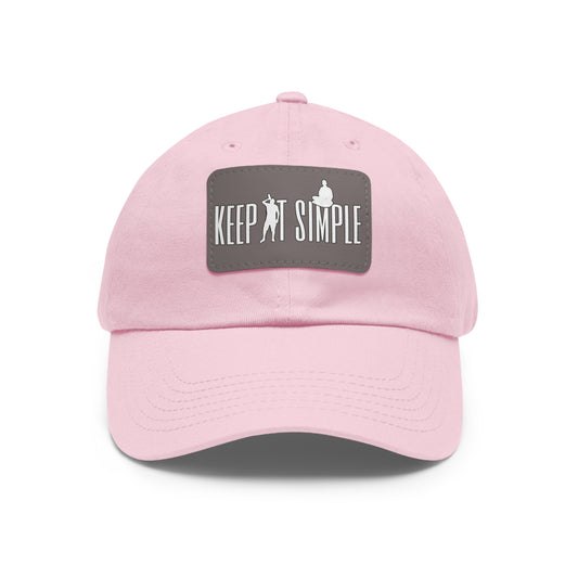 Hat "keep it simple" Leather Patch