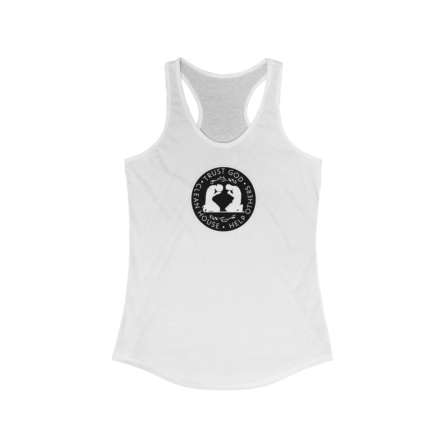 Women's "Trust God Clean House" Racerback Tank