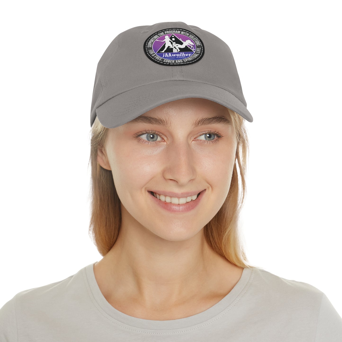 "Womans" logo hat with Leather Patch (Round)