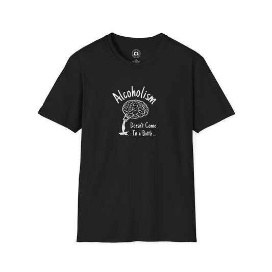 Mens "Alcoholism Brain" Softstyle T-Shirt