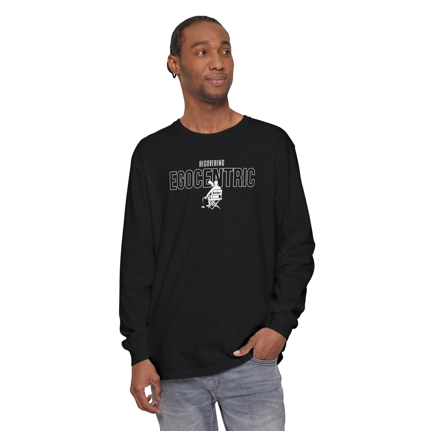 "Mens" Egocentric garment Long Sleeve T-Shirt