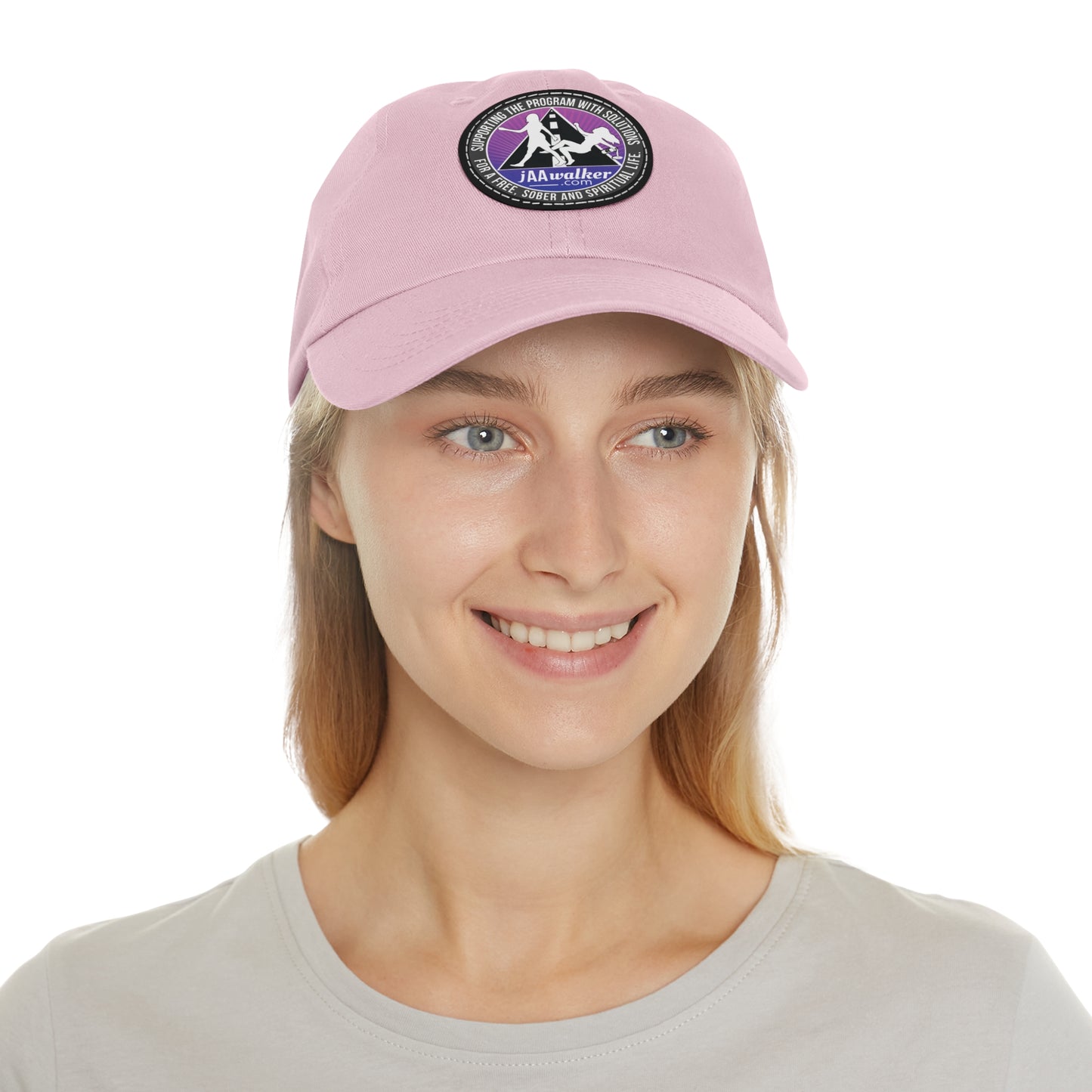 "Womans" logo hat with Leather Patch (Round)