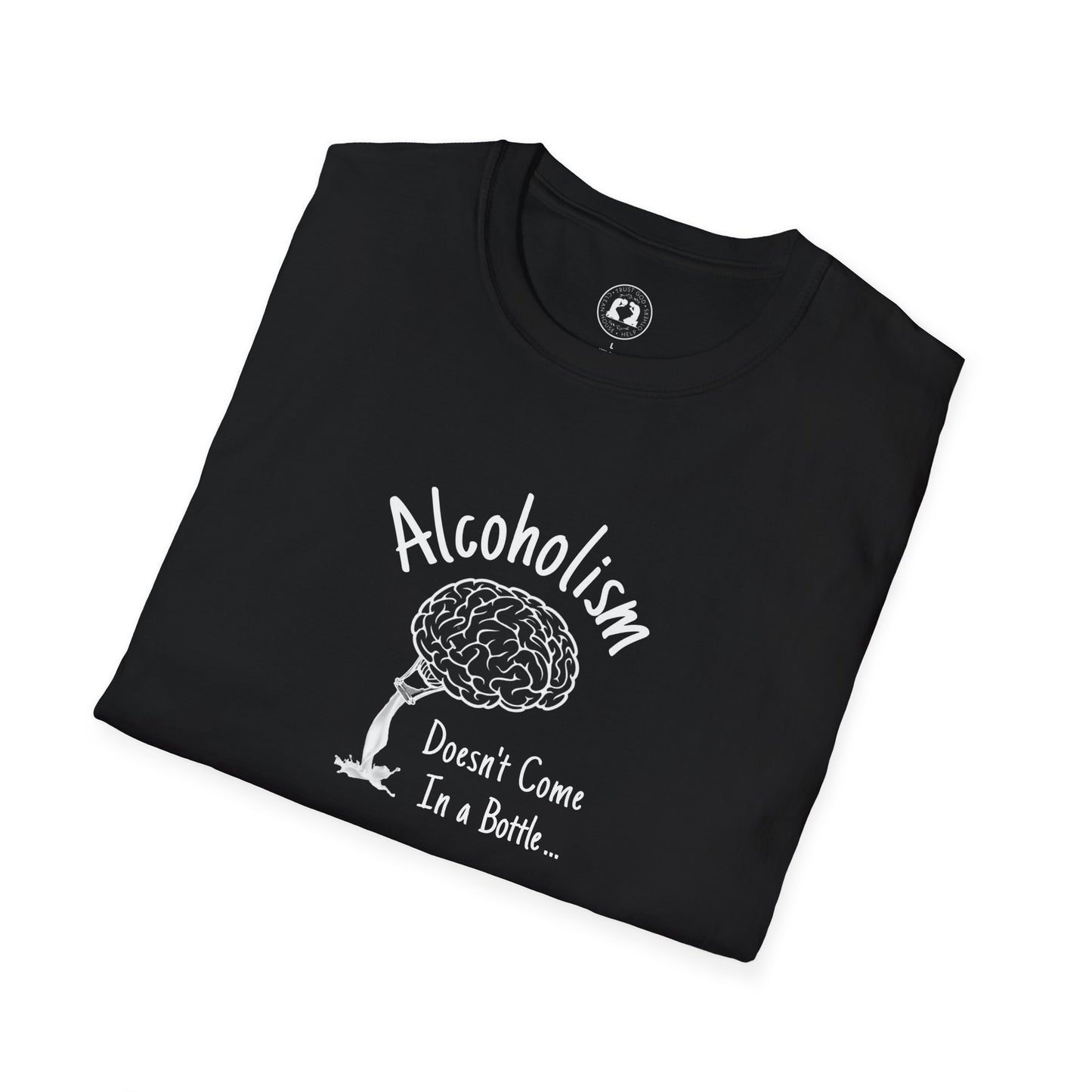 Mens "Alcoholism Brain" Softstyle T-Shirt